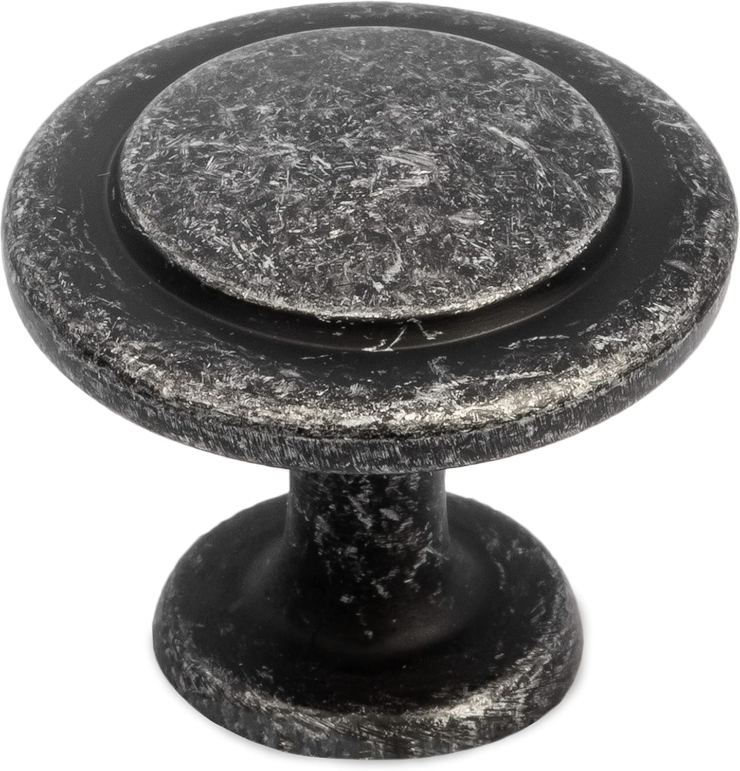 Antique Iron Cabinet Knobs – 1.25" Round Drawer Handles (10 Pack)