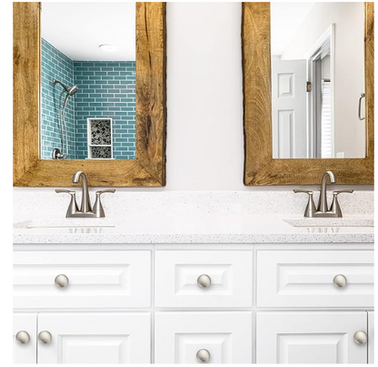 30 Pack Brushed Nickel round Zinc Cabinet Knobs for Kitchen Bathroom Closet Dresser Cabinets