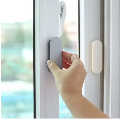 2PCS Window Cabinet Drawer Handles Self-Adhesive Door Wardrobe Handle Organizer Paste Open Sliding Door Knob Auxliary Device