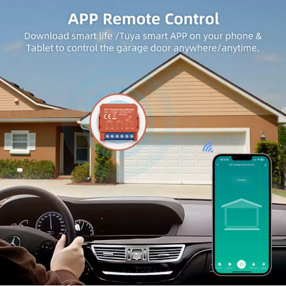 Wi-Fi Smart Garage Door Opener – Works with Alexa & Google Home