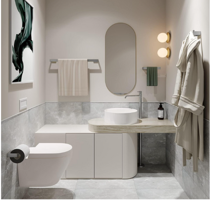 5-Piece Brushed Nickel Bathroom Hardware Set – Stainless Steel Wall-Mounted Accessories