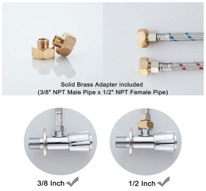 Waterfall Bathroom Sink Faucet – Modern Brass & Glass Circle, Single Handle, Polished Chrome