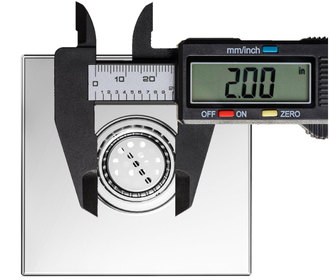 6-Inch Black Square Shower Drain – Brushed 304 Stainless Steel with Removable Quadrato Grate, Certified