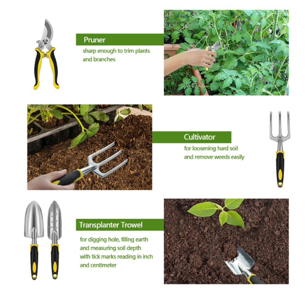 Foldable Garden Kneeler & Seat – Heavy Duty Garden Bench with EVA Foam Pad, Tool Bag & Gloves Included