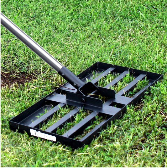 Lawn Leveling Rake, Heavy Duty Effort Saving Lawn Level Tool - 6.5FT 17"X10"
