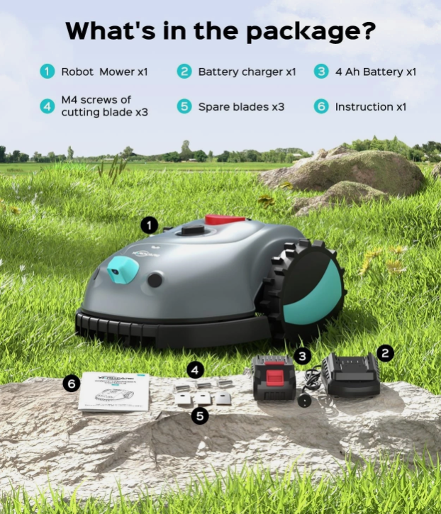 Smart Robot Lawn Mower – Grass Cutting Automation