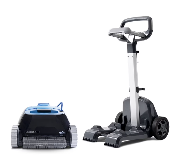 Nautilus CC Robotic Pool Vacuum Cleaner with Universal Caddy — Easy to Transport and Store Your  — Ideal for Above/In-Ground Pools up to 33 FT in Length