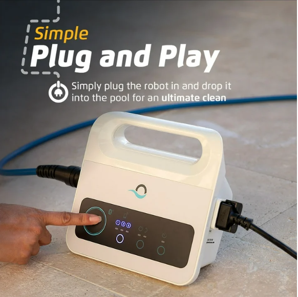 Nautilus CC Robotic Pool Vacuum Cleaner with Universal Caddy — Easy to Transport and Store Your  — Ideal for Above/In-Ground Pools up to 33 FT in Length