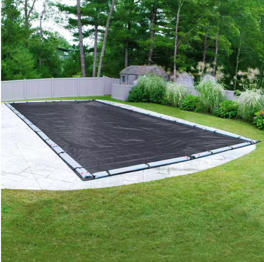 Classic 16 Ft. X 32 Ft. Rectangular Navy Blue Winter Pool Cover