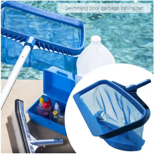 Swimming Pool Cleaning Net Professional Leaf Rake Deep Bag Large Capacity Thickened Frame Pool Leaf Net Pool Accessories