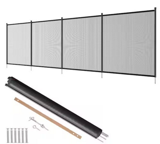 Removable Pool Fence – Child Safety Barrier for Inground Swimming Pools - 4 Ft. x 12 Ft.