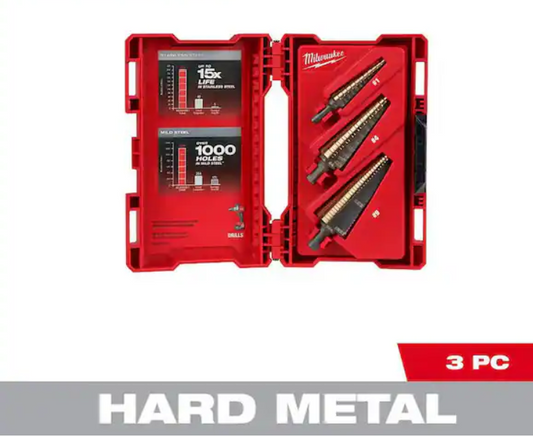 Cobalt Step Bit Kit (3-Piece)