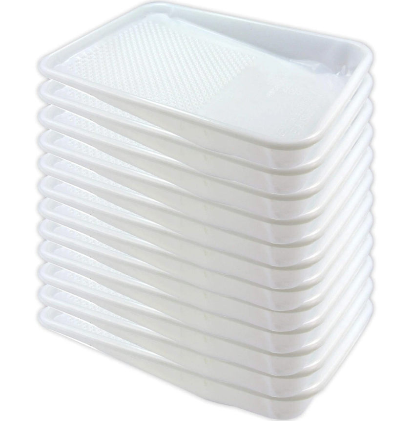 King Origin 9 Inch Disposable Paint Tray Liners – 12 Pack Textured Deep Pan