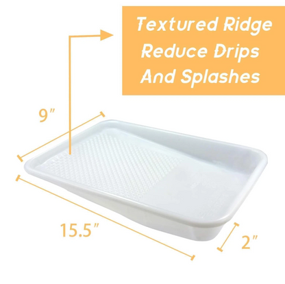 King Origin 9 Inch Disposable Paint Tray Liners – 12 Pack Textured Deep Pan