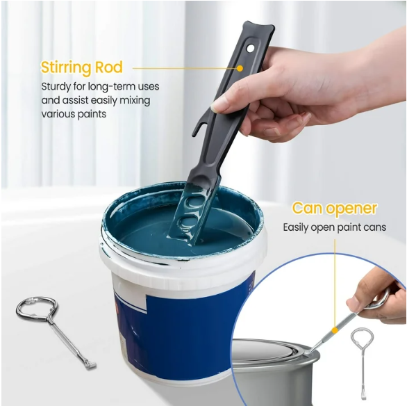 Tidymend  Kit, 28 Pcs s with Extension Pole, Roller Paint Brush for Painting Walls