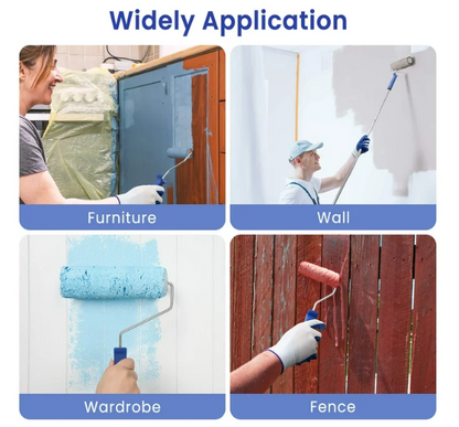 Tidymend  Kit, 28 Pcs s with Extension Pole, Roller Paint Brush for Painting Walls