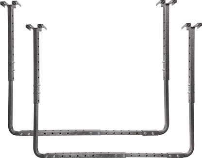 Garage Ceiling Storage Rack Kit 34"x26" – Adjustable Heavy-Duty Organizer for Tools & Gear, Hammertone Finish
