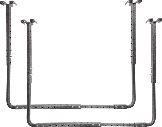 Garage Ceiling Storage Rack Kit 34"x26" – Adjustable Heavy-Duty Organizer for Tools & Gear, Hammertone Finish