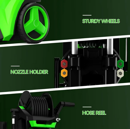 3800 PSI Electric Pressure Washer – 2.6 GPM, Touch Screen Adjustable Pressure, 4 Quick Connect Nozzles & Foam Cannon