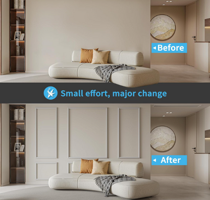 Art3d Pre-Cut Wainscoting Wall Molding Kit – 6PCS Panels for Interior Accent Walls