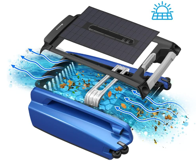 Betta SE Solar-Powered Pool Skimmer – Automatic Robotic Cleaner for Surface Debris