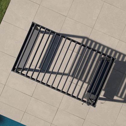 88 Grill S1 4.9'×8.2' Pergola – Durable Aluminum Pergola with Sun & Rain Shelter