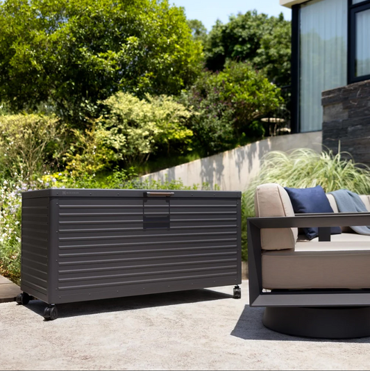 Outdoor Storage Series – Deck Box Horizon 175 US Gallon – Large Weatherproof Patio Storage