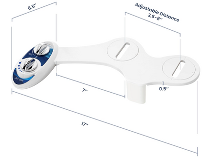 LUXE Bidet NEO 120 – Self-Cleaning Non-Electric Bidet Attachment for Toilet | Adjustable Pressure Rear Wash