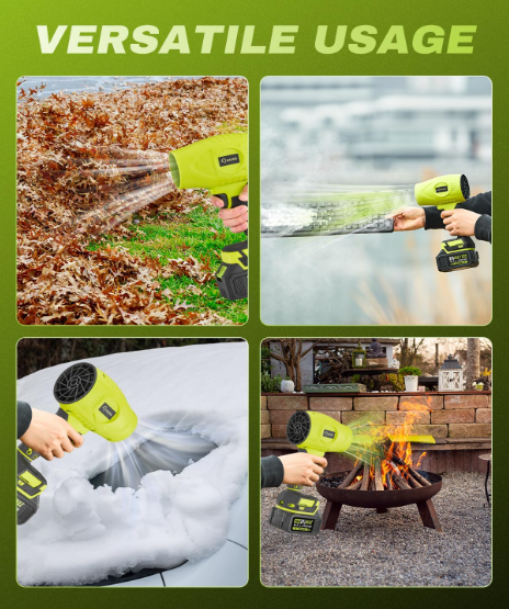 Saker Cordless Blower – Portable 180000 RPM Air Duster for Patio Cleaning & Drying