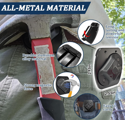 Magnetic Tool Holder Belt Clip – Heavy Duty Metal Holster for Screws, Nails & Hand Tools