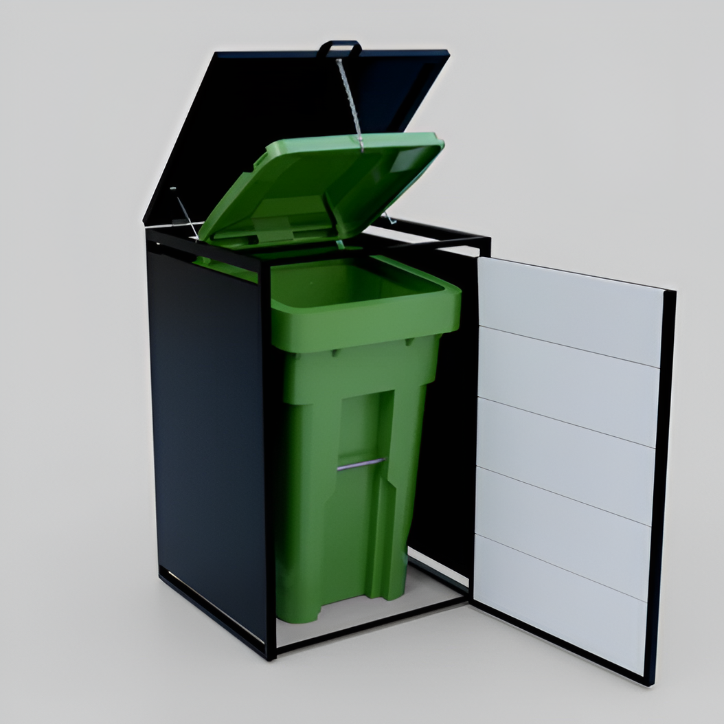 Garbage Bin Enclosure – Outdoor Trash Can Cover & Organizer