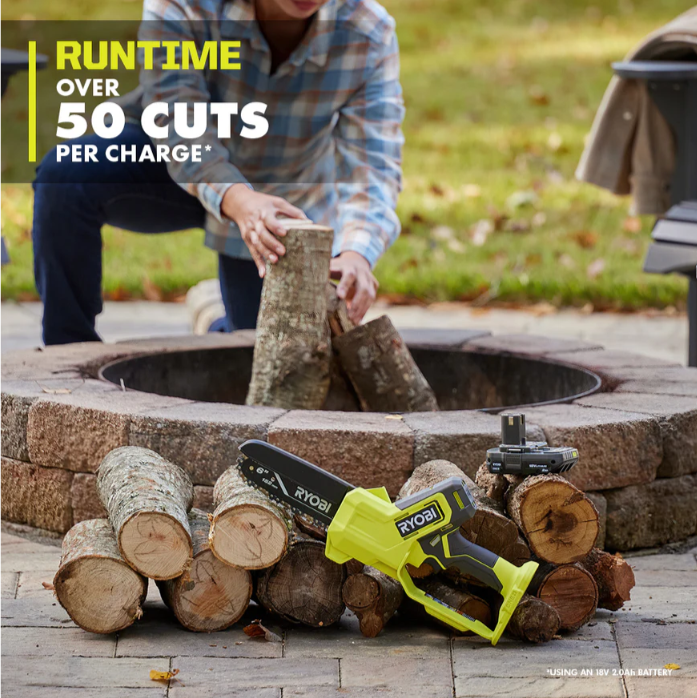 18V ONE+ 6” Pruning Chainsaw Kit – Cordless Compact Power Saw