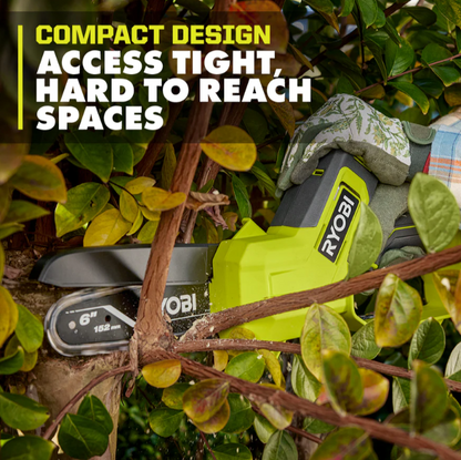 18V ONE+ 6” Pruning Chainsaw Kit – Cordless Compact Power Saw