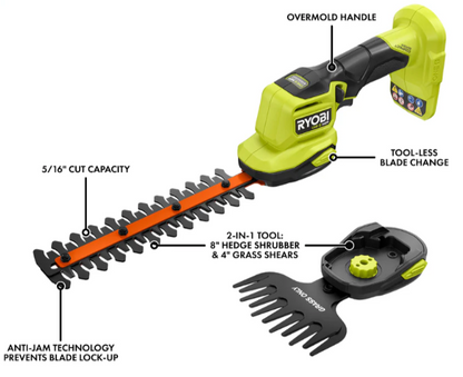 Trim Smarter – 18V ONE+ HP Compact Brushless Shear/Shrubber Kit