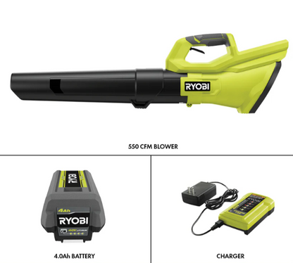 40V 550 CFM Cordless Blower  – Powerful Garden & Lawn Tool