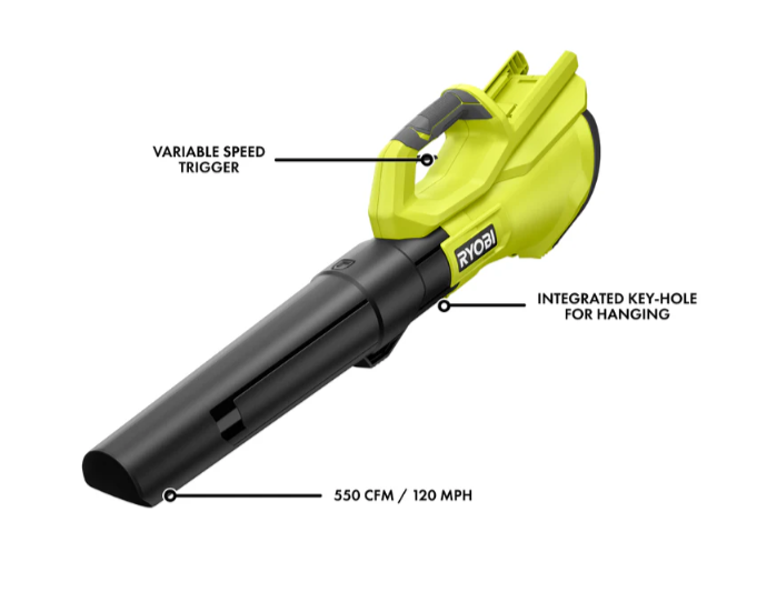 40V 550 CFM Cordless Blower  – Powerful Garden & Lawn Tool