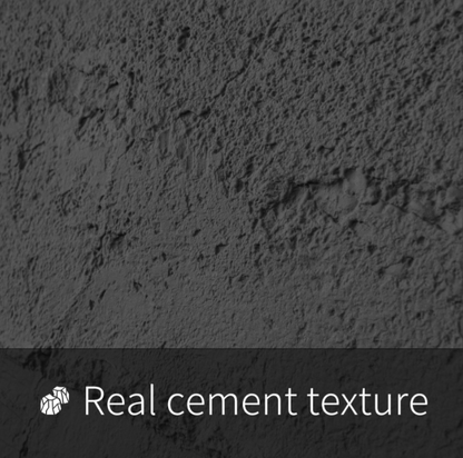 24"x48" 3D Cement Texture Wall Panels – 4-Pack PU Wall Panels for Interior Walls, Cement Grey