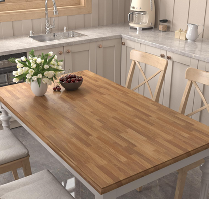 Butcher Block Contact Paper for Countertops – 17.7"x120" Peel and Stick Shiplap Wood Grain Wallpaper