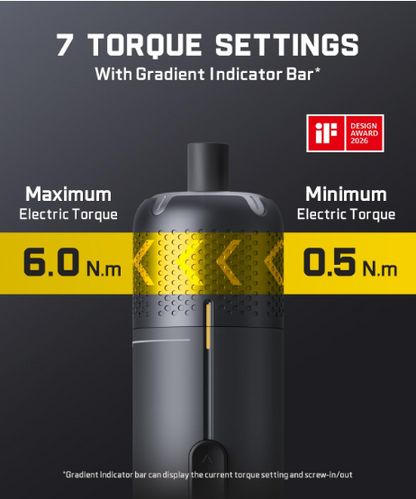 Cordless Electric Screwdriver Set – 7 Torque Settings, 20 Magnetic Bits, 1/4” Hex & 90° Adapter for Home Repairs