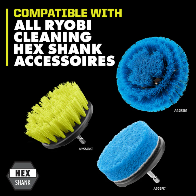 USB Rechargeable Lithium Power Scrubber Kit – Electric Cleaning Brush for Bathroom, Kitchen & Home