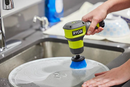 USB Rechargeable Lithium Power Scrubber Kit – Electric Cleaning Brush for Bathroom, Kitchen & Home