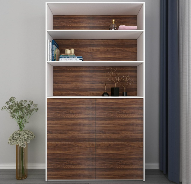 Wood Grain Contact Paper – Walnut Peel & Stick Countertop Vinyl Wrap, Dark Brown Self-Adhesive for Cabinets (12” x 120”)