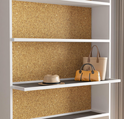 Cork Shelf Liner Self Adhesive Kitchen Shelf Liner Adhesive Cabinets Liners 17.3x47.2 Inch Cabinet Liners Pantry Cabinet Lining Cork Contact Paper...