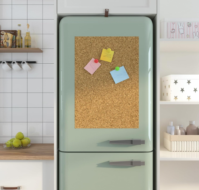 Cork Shelf Liner Self Adhesive Kitchen Shelf Liner Adhesive Cabinets Liners 17.3x47.2 Inch Cabinet Liners Pantry Cabinet Lining Cork Contact Paper...