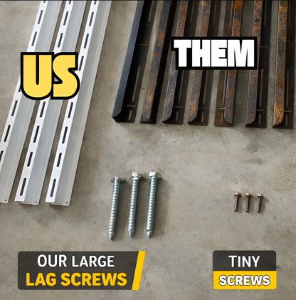 Tote Slide Pro Adjustable Rails – Organize 12–15 Storage Totes, Heavy-Duty Overhead System