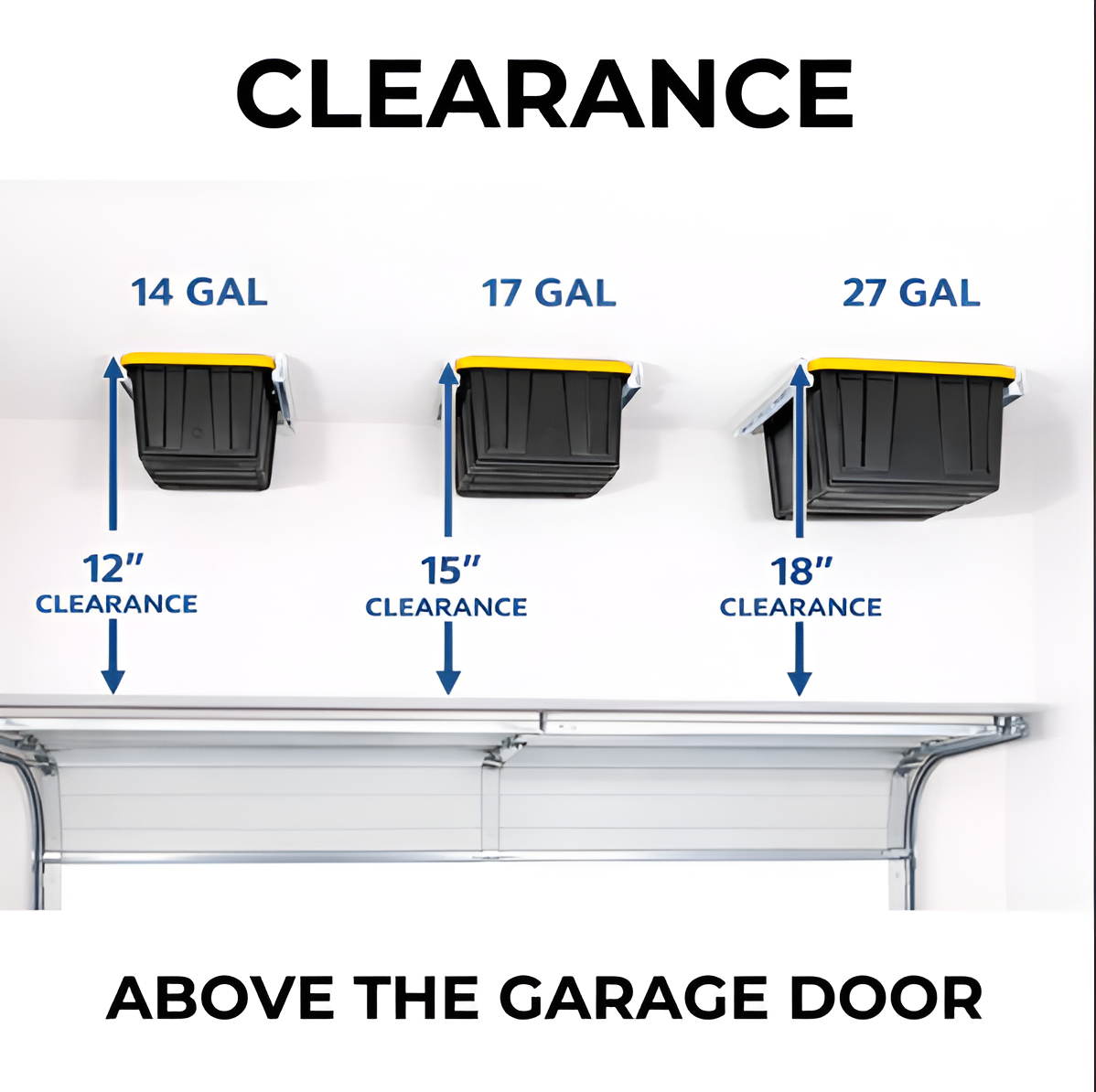 Bin Slide Fixed Rails – Organize 4 Storage Bins, Heavy-Duty Slide System