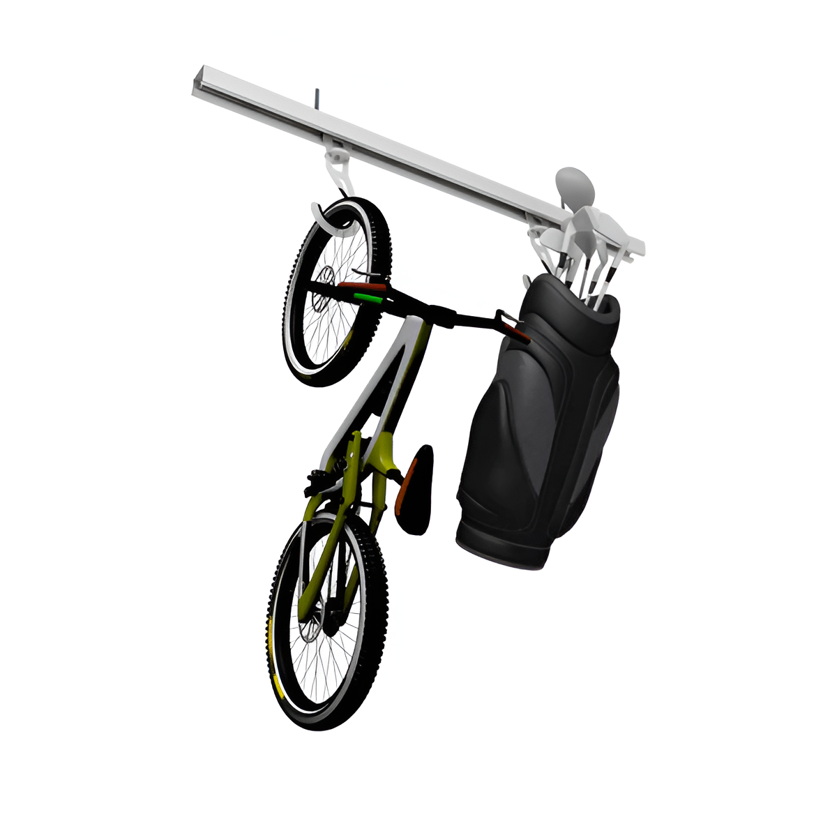 Ceiling Bike Storage Rack – Overhead Garage Organizer for 2+ Bikes, Space-Saving System