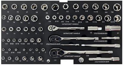 439 Piece Mechanics Tool Set with 3 Drawer Heavy Duty Metal Box – Professional Auto Repair Tool Kit, Complete Household & Garage Tool Set, Portable Organizer Case Red & Black