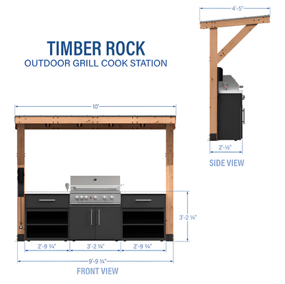 Timber Rock Outdoor Grill Cook Station