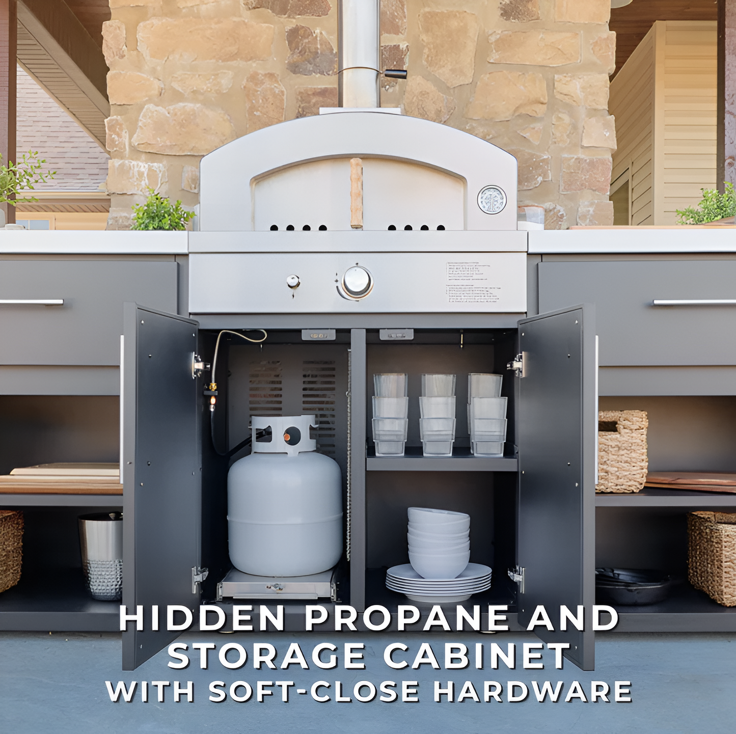 Timber Rock Outdoor Pizza Oven Cook Station